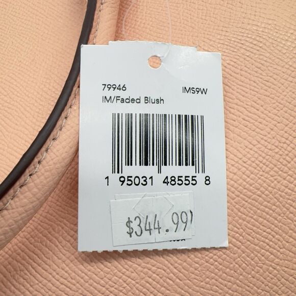 Coach 79946 Rowan Women Leather Satchel Bag Faded Blush Pink Crossbody NWT $350 - Picture 8 of 8